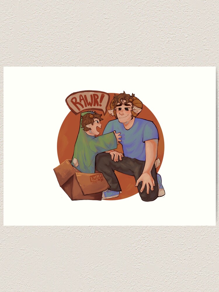 Tubbo and Tommy Snail Art Print for Sale by oop4g