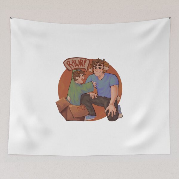 Item preview, Jschlatt dad and Tubbo :) designed and sold by Twiggypng.