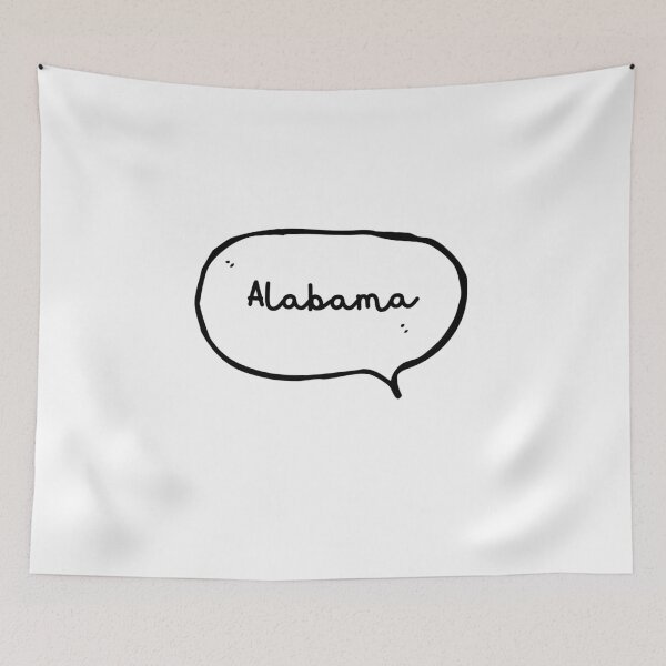 Item preview, Alabama - Hand-write Hand-drawn Speech Bubble designed and sold by CityCollection.