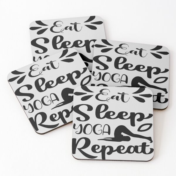 Item preview, Eat Sleep Yoga Repeat , funny yoga quote , birthday gift  ,gift for dad gift for mom  yoga lovers designed and sold by yassiny.