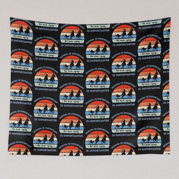 Item preview, School is important but team roping is importanter - a retro vintage design  designed and sold by AnnaMelekhina.