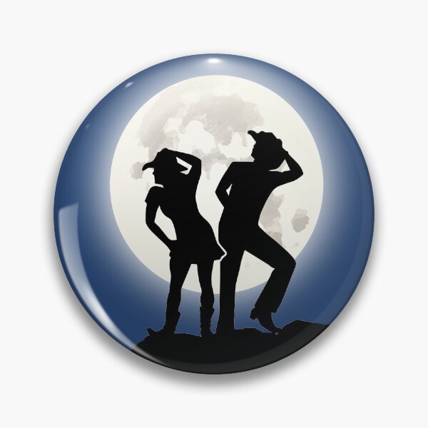 Item preview, LINE DANCE MOON WALLPAPER designed and sold by LQTDesigns.