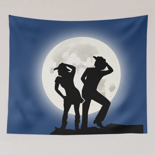 Item preview, LINE DANCE MOON WALLPAPER designed and sold by LQTDesigns.