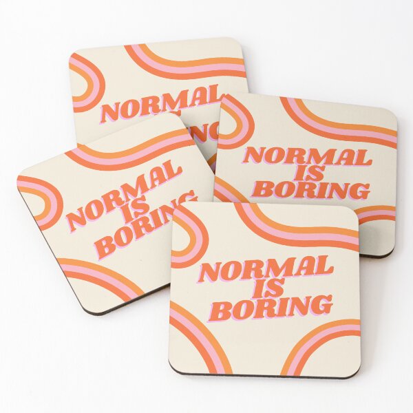 Item preview, normal is boring designed and sold by Sticker-Shoppee.