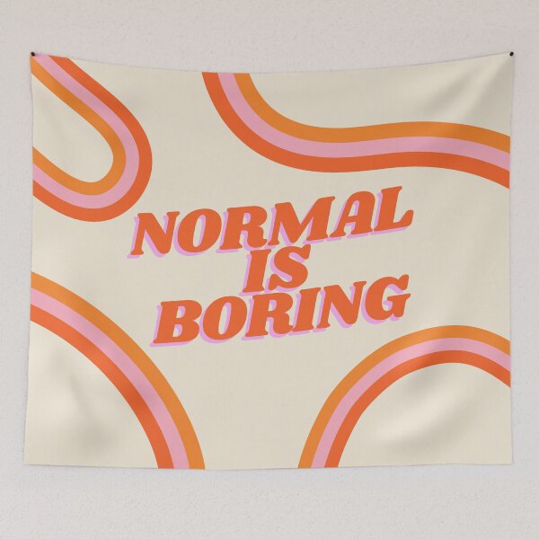 Item preview, normal is boring designed and sold by Sticker-Shoppee.