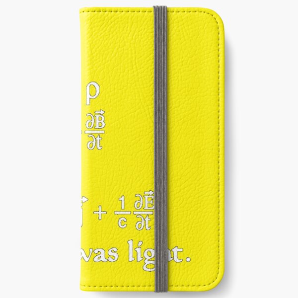 Copy of God said Maxwell Equations, and there was light. iPhone Wallet