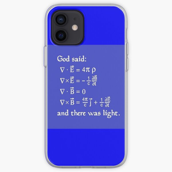 God said Maxwell Equations, and there was light. iPhone Soft Case