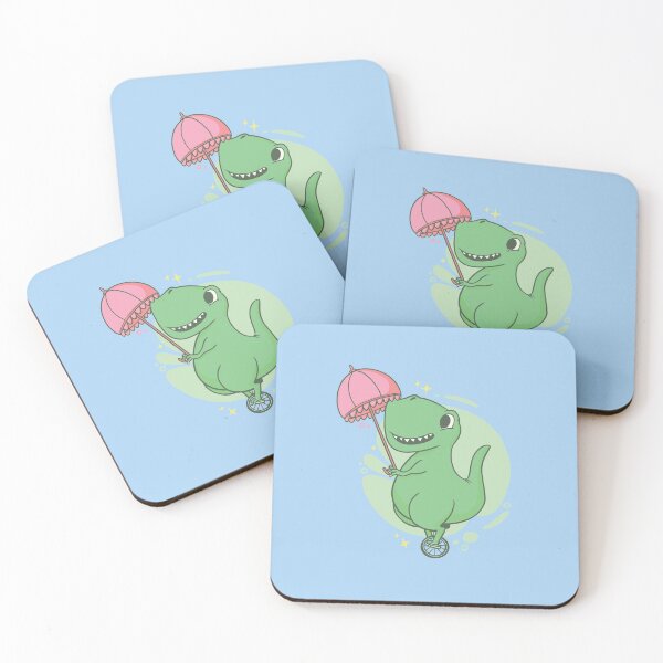 Item preview, Cute dinosaur on unicycle designed and sold by DerSenat.