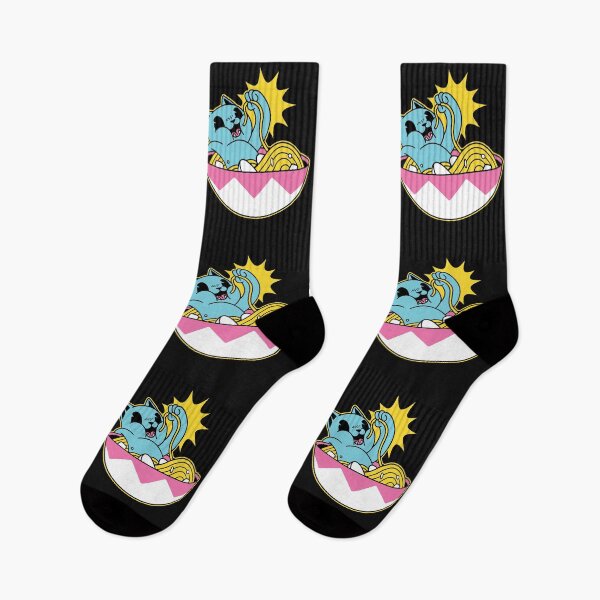 Item preview, Cat eats ramen noodles designed and sold by DerSenat.
