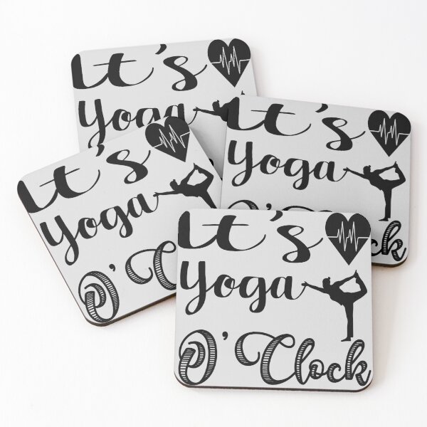 Item preview, It's Yoga O'Clock , funny yoga quote , birthday gift  ,gift for dad gift for mom  yoga lovers designed and sold by yassiny.