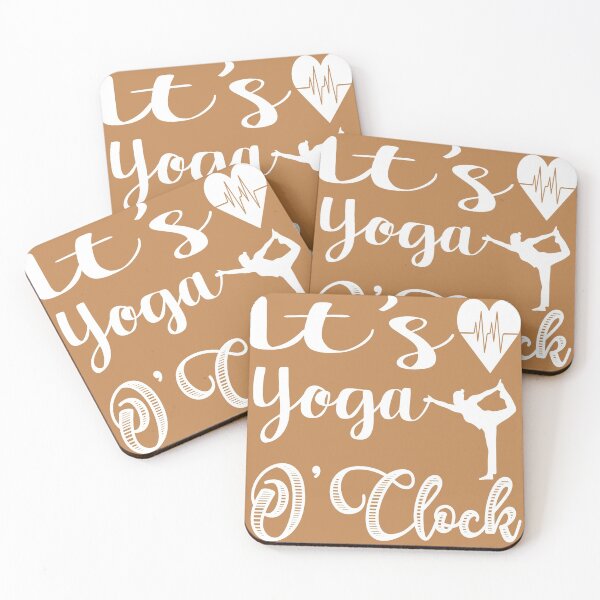Item preview, It's Yoga O'Clock, funny yoga quote , birthday gift  ,gift for dad gift for mom  yoga lovers designed and sold by yassiny.