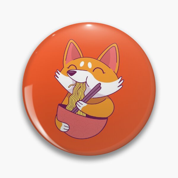 Item preview, Cute fox eats ramen noodles designed and sold by DerSenat.
