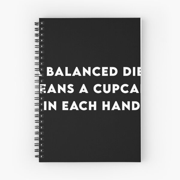 Item preview, A balanced diet means a cupcake in each hand designed and sold by RecoveryTees.