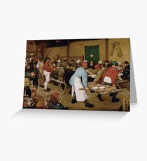 Pieter Bruegel the Elder - Peasant Wedding 1569 Greeting Card