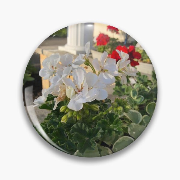 Item preview, White And Red Geranium Flowers designed and sold by FlowersAndMore.