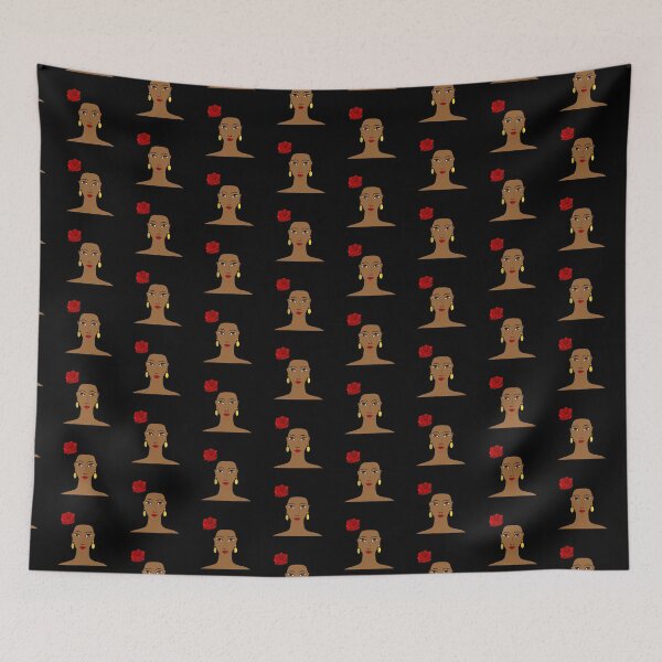 Item preview, beautiful African girl with red rose designed and sold by imbells.