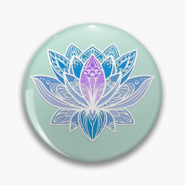Item preview, Lotus Mandala (Blue and Purple) designed and sold by squishyrainbow.