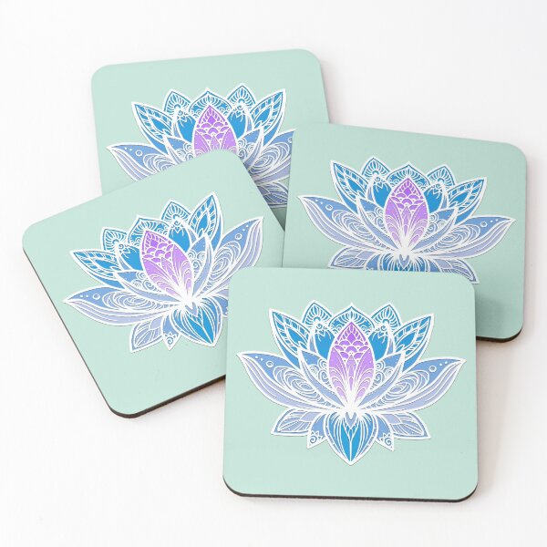 Item preview, Lotus Mandala (Blue and Purple) designed and sold by squishyrainbow.