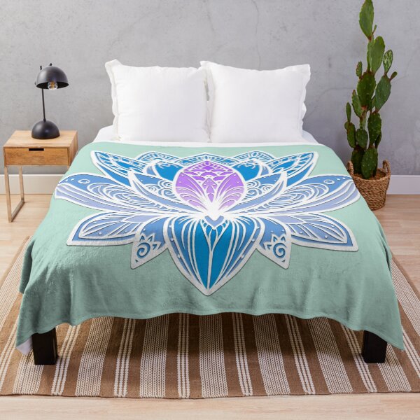 Item preview, Lotus Mandala (Blue and Purple) designed and sold by squishyrainbow.