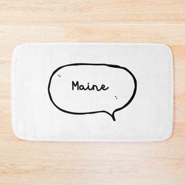 Item preview, Maine - Hand-write Hand-drawn Speech Bubble designed and sold by CityCollection.