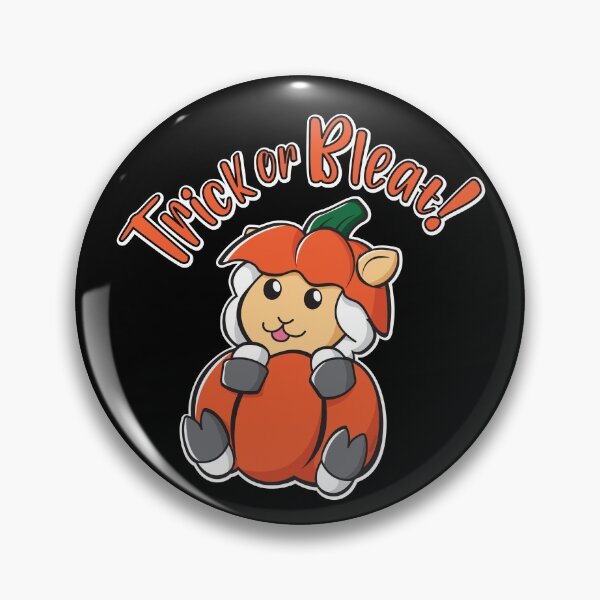 Item preview, Trick or Bleat! Cute Funny Halloween Baby Lamb Sheep in Pumpkin Jack O'Lantern Costume designed and sold by OopteesLydia.
