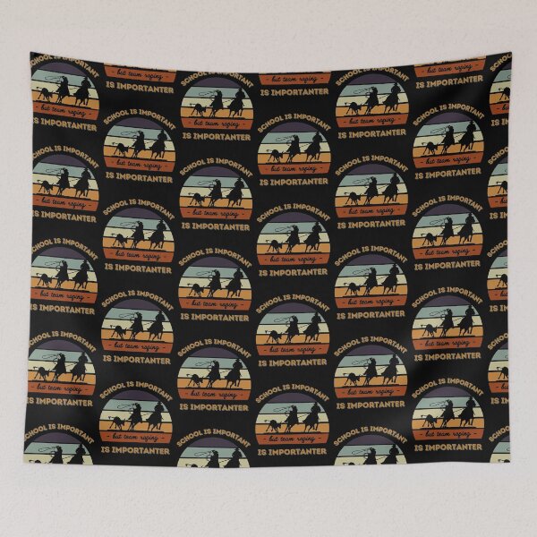 Item preview, School is important but team roping is importanter - a retro vintage design  designed and sold by AnnaMelekhina.