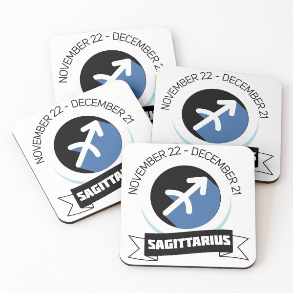 Item preview, Sagittarius Zodiac sign blue and black Design designed and sold by Archer25.