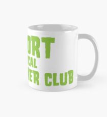Unterstützen Sie Ihren lokalen fettigen Biker Club Green & White Tasse