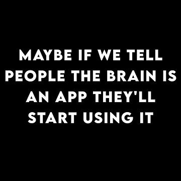 Artwork thumbnail, Brain app by RecoveryTees
