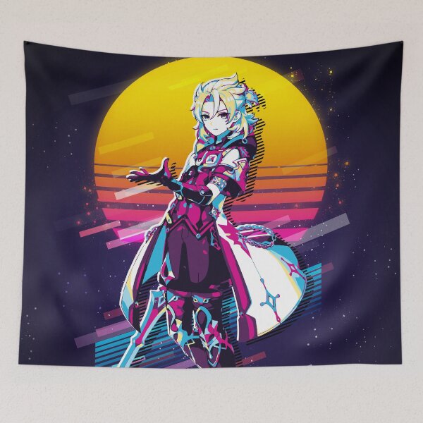 Item preview, Genshin Impact - Albedo *80s retro* designed and sold by MyRetroArt.