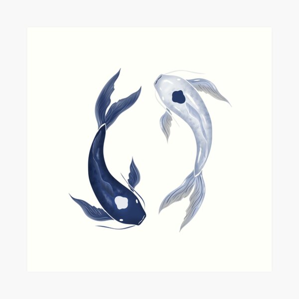 Item preview, Avatar: The Last Airbender Tui and La Koi Fish Illustration designed and sold by AroshENoor.