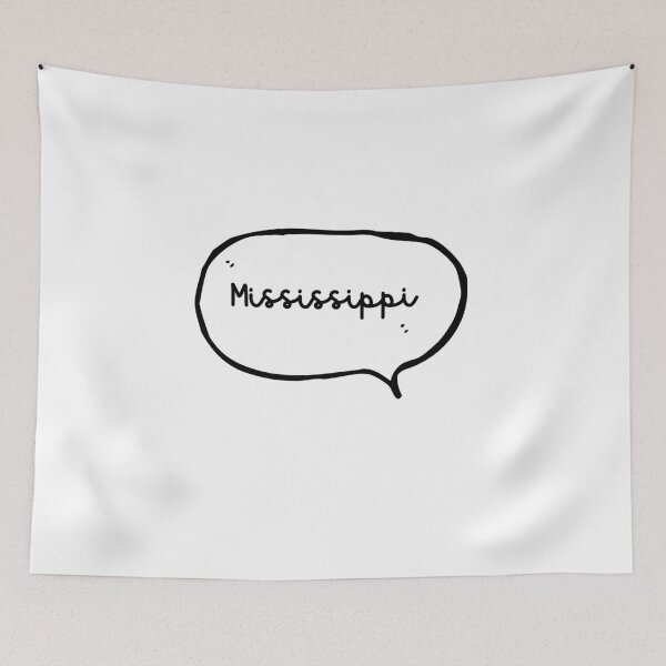 Item preview, Mississippi - Hand-write Hand-drawn Speech Bubble designed and sold by CityCollection.