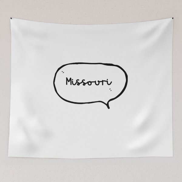 Item preview, Missouri - Hand-write Hand-drawn Speech Bubble designed and sold by CityCollection.