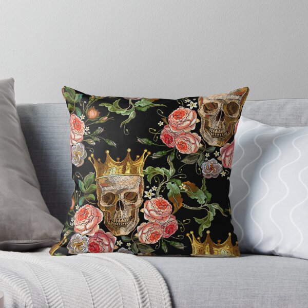 Item preview, Golden crown, skull and red roses designed and sold by matrioshka.