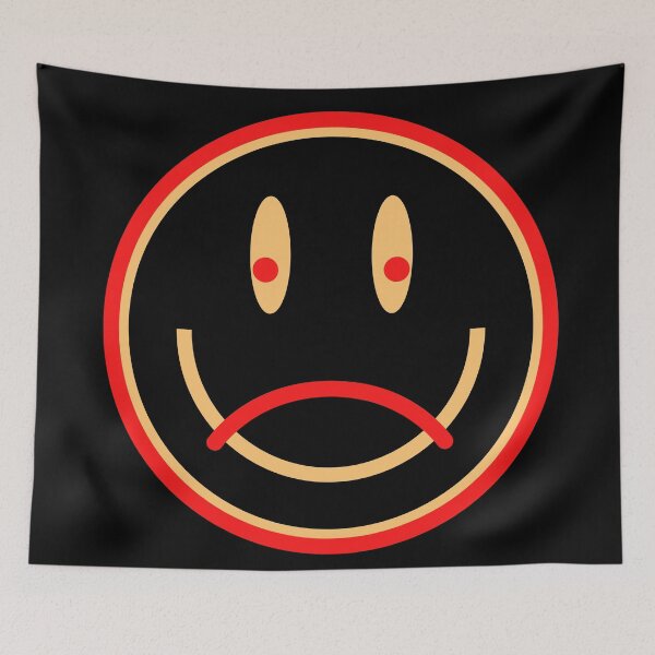 Item preview, happy sad smily face emoticon / optic illusion  designed and sold by SpicyCherrys.