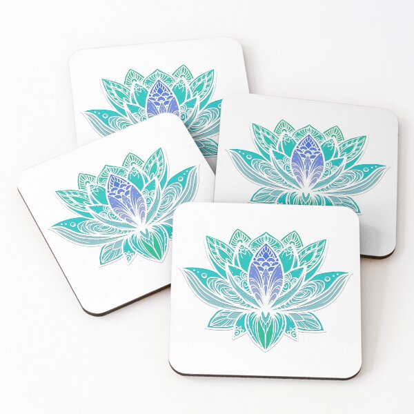 Item preview, Lotus Mandala (Teal and Purple) designed and sold by squishyrainbow.