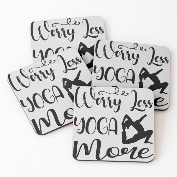 Item preview, Worry Less Yoga More, funny yoga quote , birthday gift  ,gift for dad gift for mom  yoga lovers designed and sold by yassiny.