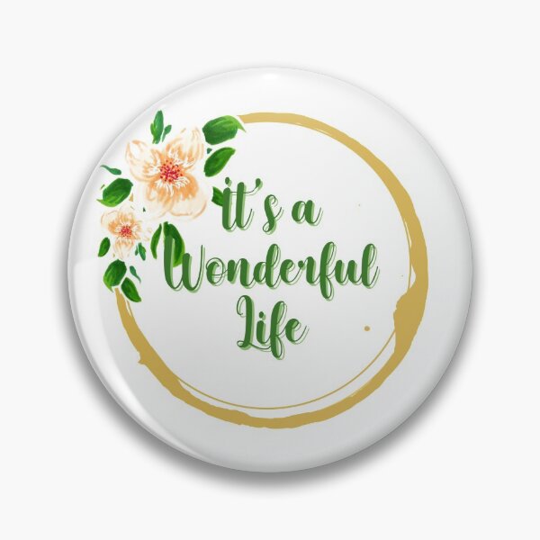 Item preview, Its a wonderful life flower quote 1 designed and sold by DoodlesFlowers.