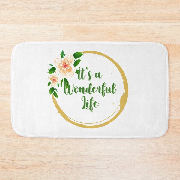 Item preview, Its a wonderful life flower quote 1 designed and sold by DoodlesFlowers.