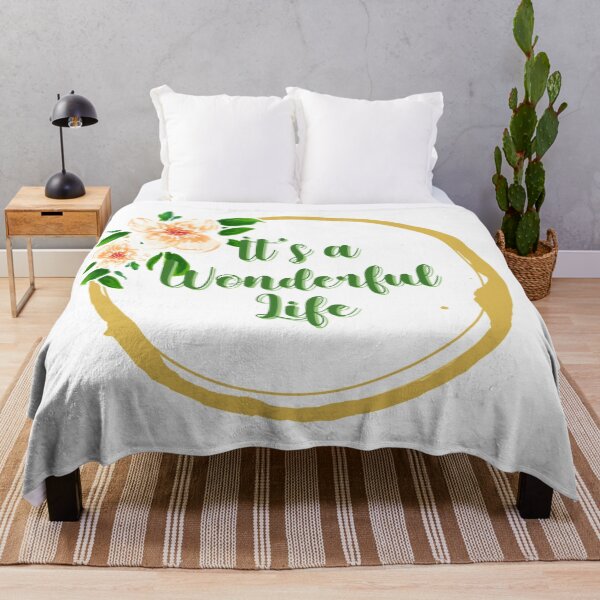 Item preview, Its a wonderful life flower quote 1 designed and sold by DoodlesFlowers.