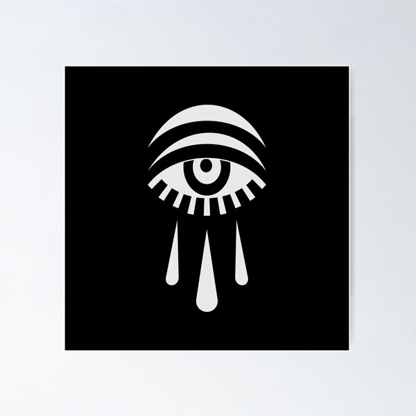 Item preview, CRY (stylish, abstact, dark, simple, crying eye design) designed and sold by bantaam.