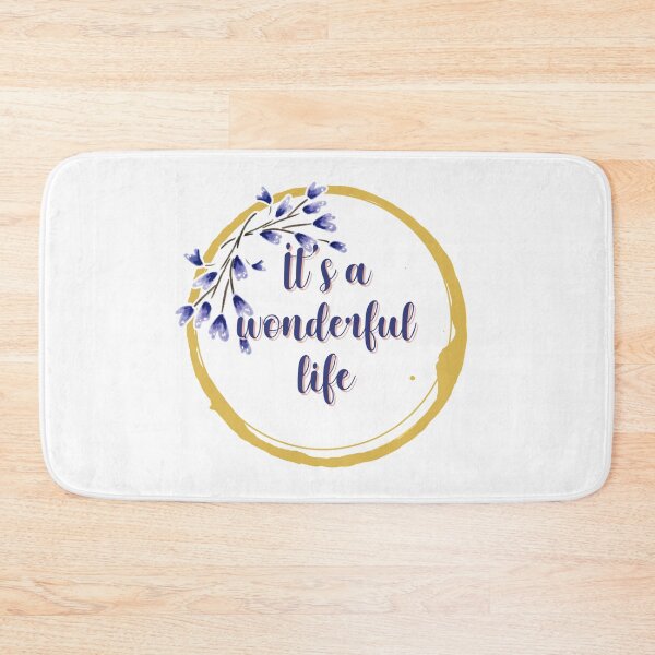 Item preview, Its a wonderful life flower quote 3 designed and sold by DoodlesFlowers.