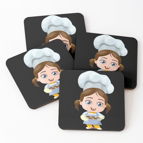 Item preview, cute baby girl with cookies designed and sold by imbells.