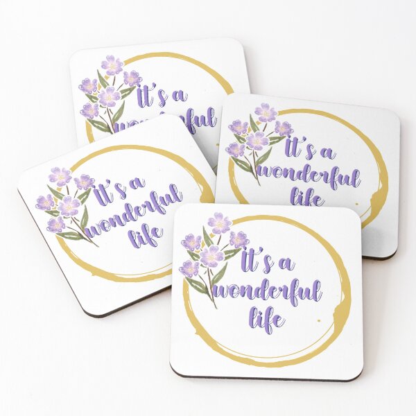 Item preview, Its a wonderful life flower quote 6 designed and sold by DoodlesFlowers.