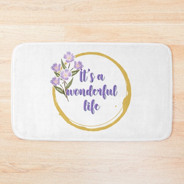 Item preview, Its a wonderful life flower quote 6 designed and sold by DoodlesFlowers.