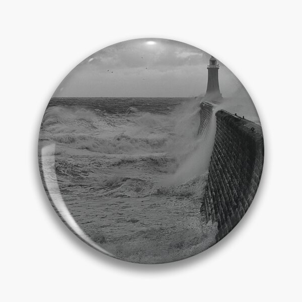 Item preview, Stormy seas over Tynemouth Pier designed and sold by Violaman.