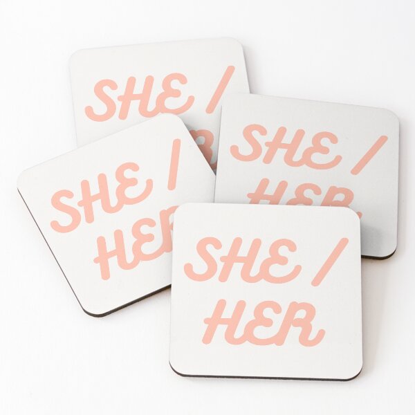 Item preview, She her feminine typography designed and sold by Morcawork.