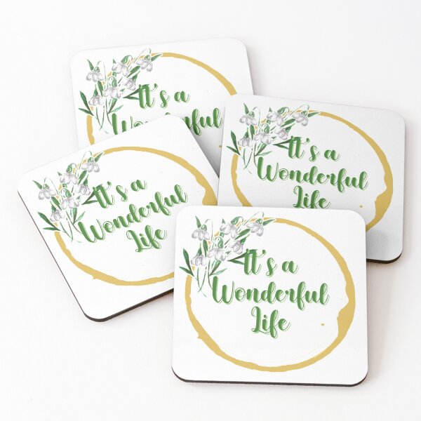 Item preview, Its a wonderful life flower quote 7 designed and sold by DoodlesFlowers.