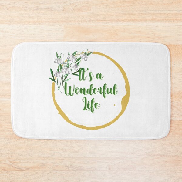 Item preview, Its a wonderful life flower quote 7 designed and sold by DoodlesFlowers.