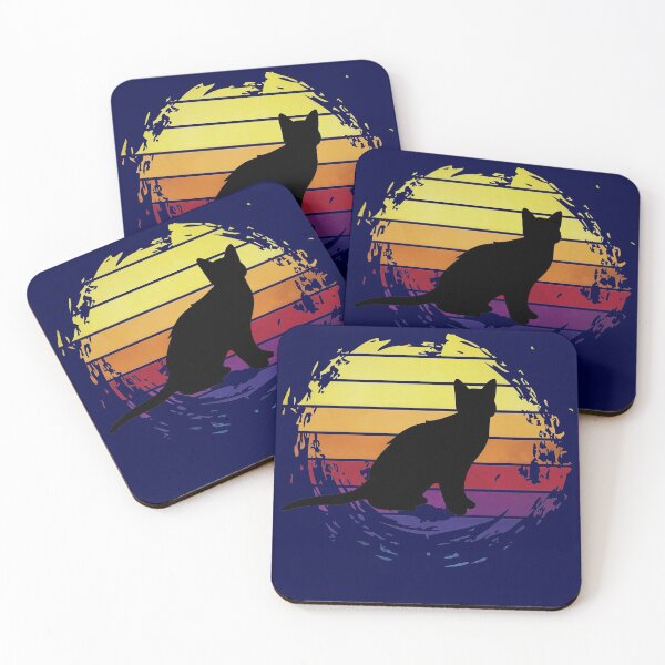 Item preview, Cat feline animal on retrostyle retro background designed and sold by ChatterFox.